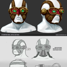 Steampunk Mask propdesign